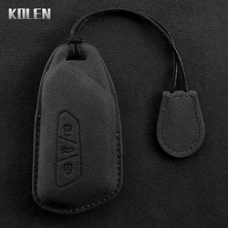 Leather Car Remote Key Case Cover Shell For VW Volkswagen Golf 8 2020 Skoda Octavia A8 2021 SEAT Leon MK4 Key Protective Holder