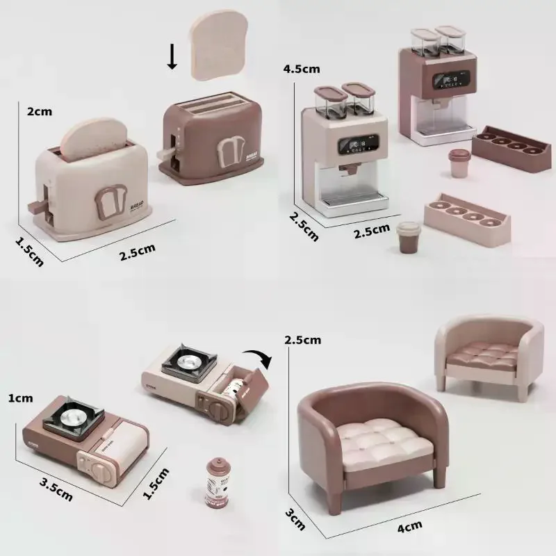 1Pcs Realistic Microwave Oven Rice Cooker Egg Boiler Play House Toy 1:12 Dollhouse Kitchen Home Appliances Furniture