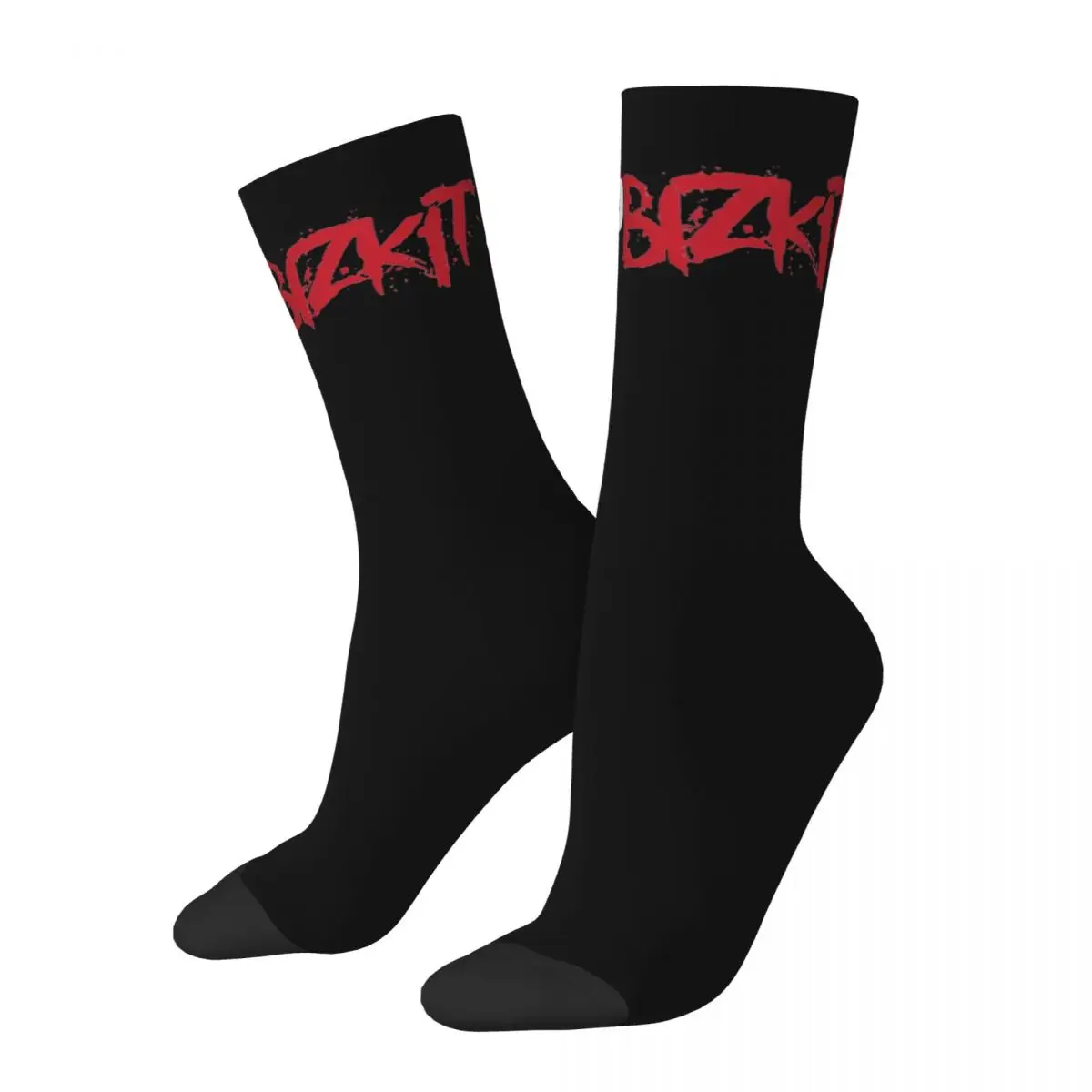 Retro Limp Bizkit Band Logo Football Socks Polyester Long Socks for Women Men Non-slip