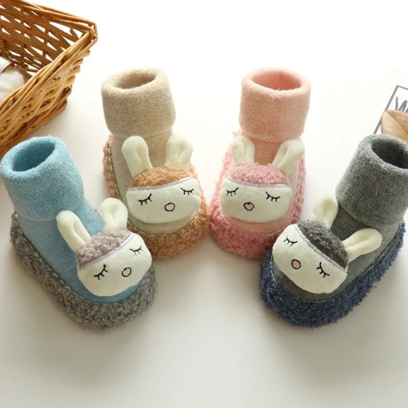 

Baby walking shoe2025 winter new baby winter soft soled cotton socks casual child anti slip home floor sock newborn walking shoe