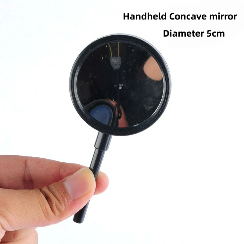 50mm 5cm Convex Concave Mirror Physics Optics Experiment Accessory Teaching Aid Diffusion Reflection Educational Science Tool
