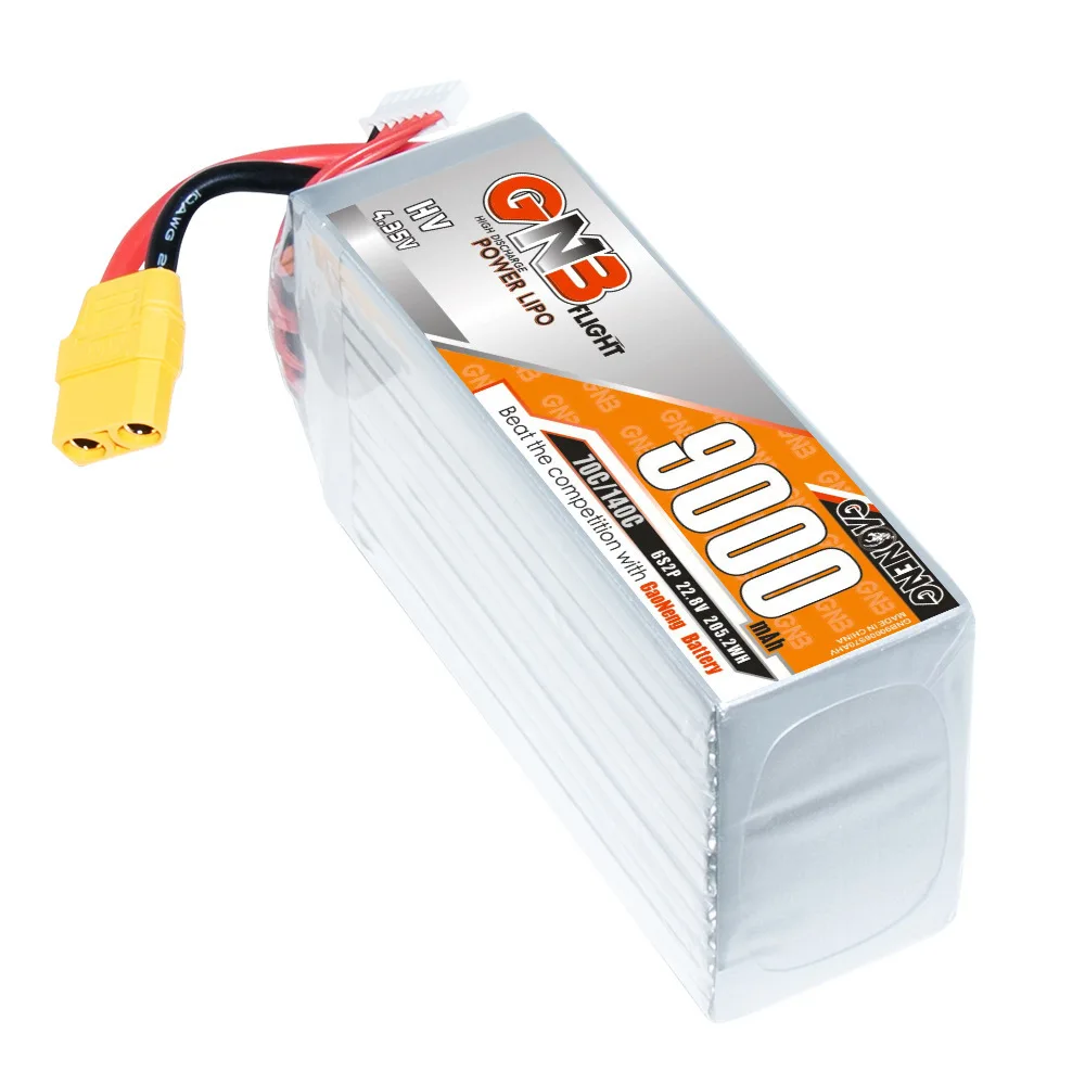 MAX 9000mAh GNB 6S 70C/140C Lipo Battery For RC Helicopter Quadcopter FPV Racing Drone Spare Parts HV 22.8V Rechargeable Battery