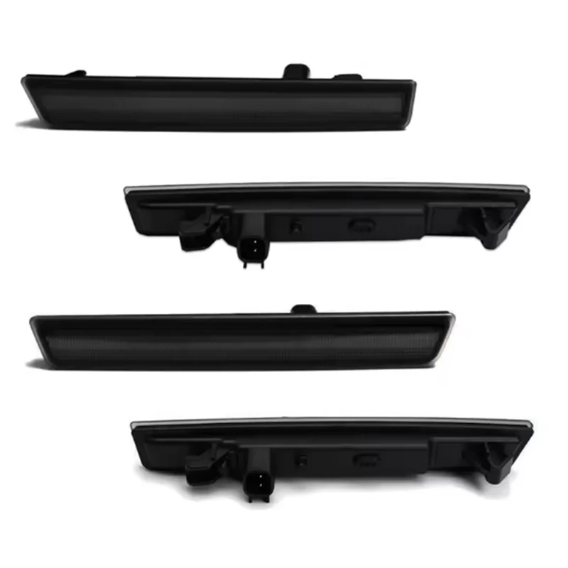 

Для Dodge Challenger 2015-2022 светодиодный боковой габаритный фонарь спереди, красный задний янтарный объектив, отражатель крыла