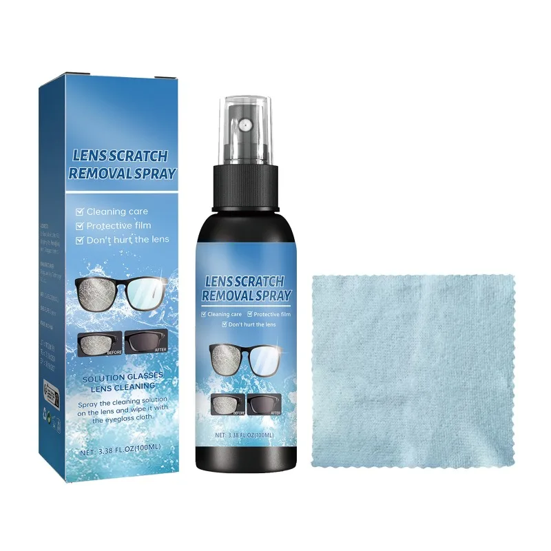 وكيل صيانة العدسات عدسات النظارات غير الواضحة المجددة، إزالة خدوش العدسة الزجاجية 100 مل