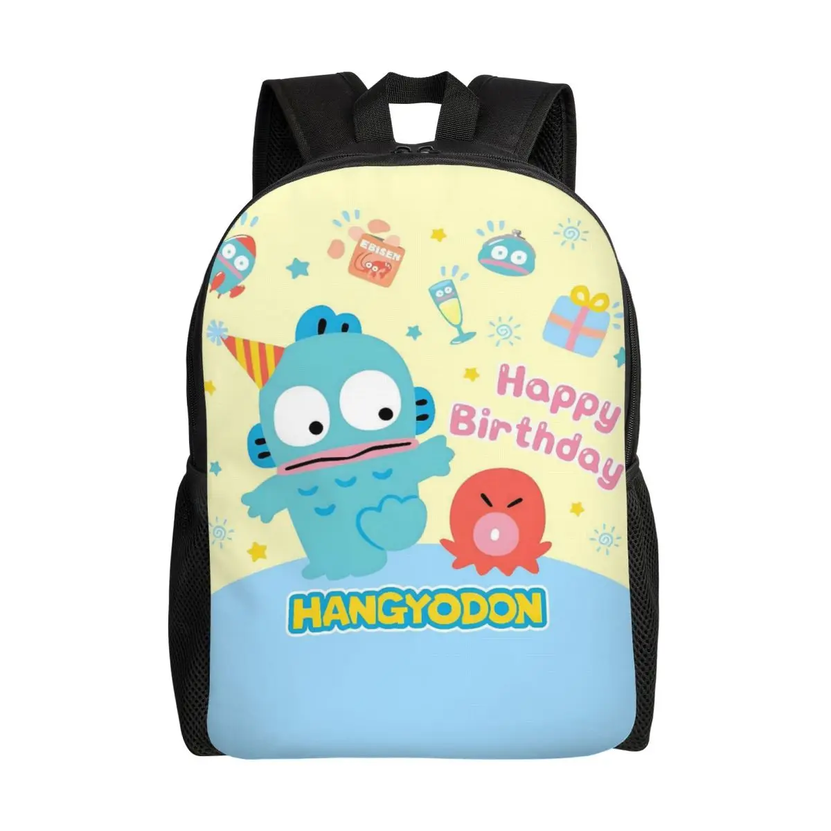 

Custom Hangyodon Backpacks Men Women Fashion Bookbag for College School Clown Fish Cartoon Anime Bags