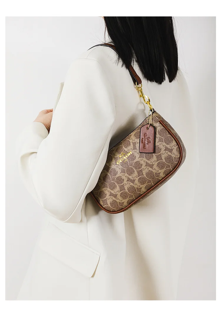 Hochwertige Damen-Umhängetasche, klassische Vintage-Handtasche, elegante Designer-Ledertasche für Frauen. – Detail 10
