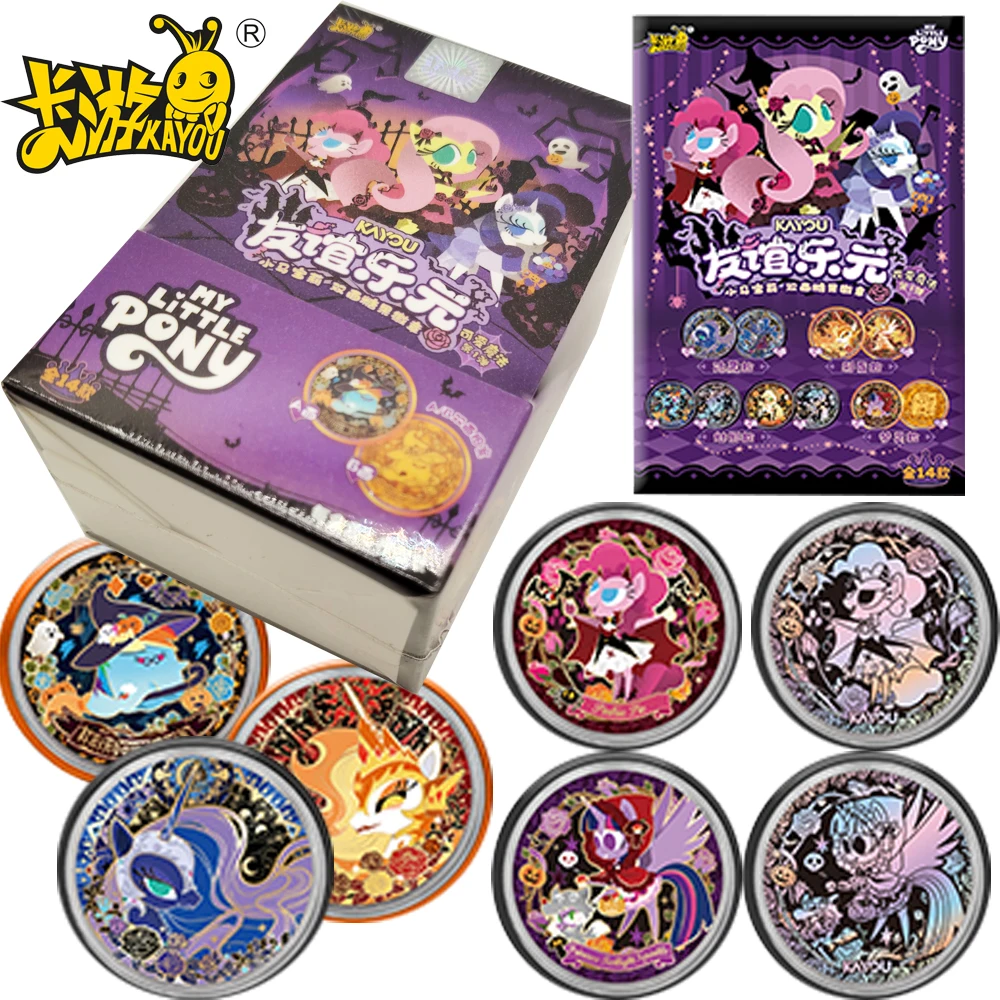

Original KAYOU My Little Pony Cute Cartoon Candy Badge Collection Popular Characters Q Version Double-sided Brooch Children Gift