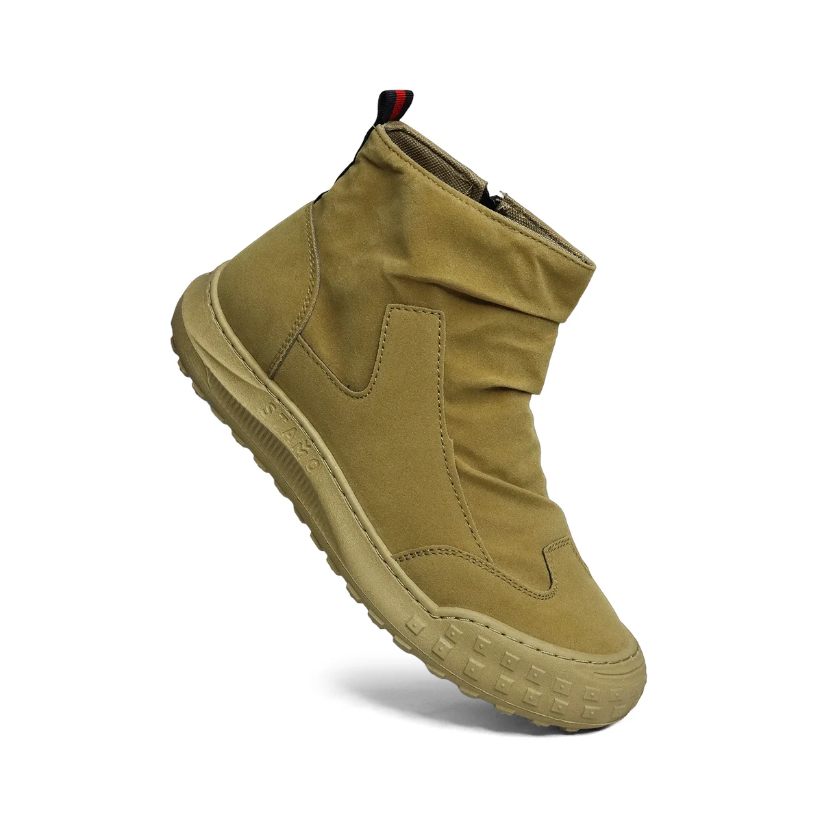 

Мужские ботинки, обувь спецодежды с высоким вырезом, осенние новые плиссированные нескользящие удобные ботинки на молнии на толстой подошве, износостойкие модные ботинки на плоской подошве