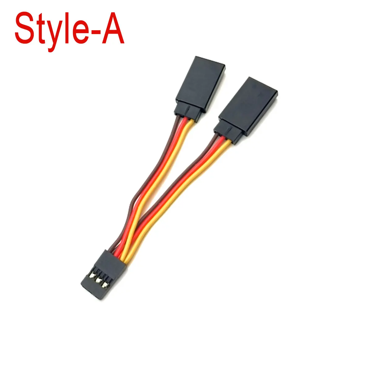 1 2pcs /5pcs 90mm Servo Splitter Cable,1 Male to 2 Female JR Style Servo Y Harness Cables Extension Lead Wire for RC Car Drone