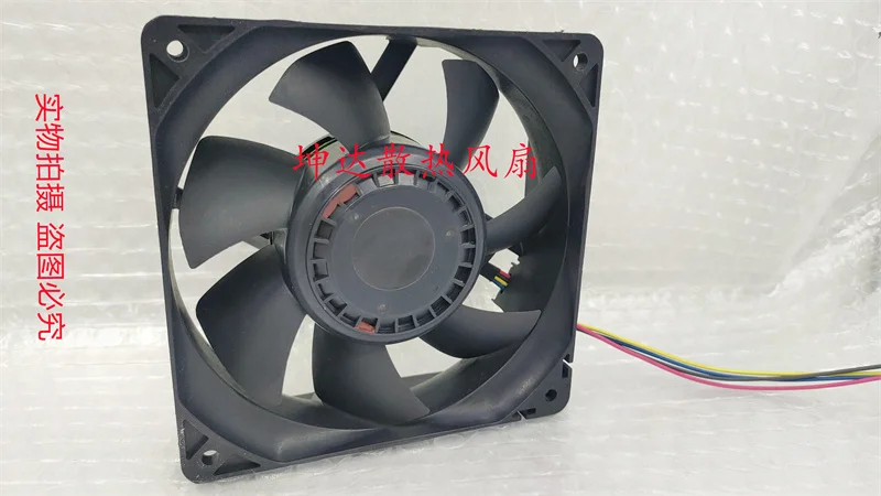 Ltsf ل Nidec T12E48BHM7-57 تيار مستمر 48 فولت 0.59A 120x120x38 مللي متر 4-سلك مروحة تبريد الخادم 12 سنتيمتر