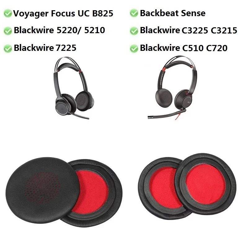 Original Ear pads Suitable For Plantronics Voyager Focus UC B825 Blackwire 5220/ 5210 headset replacement earmuff