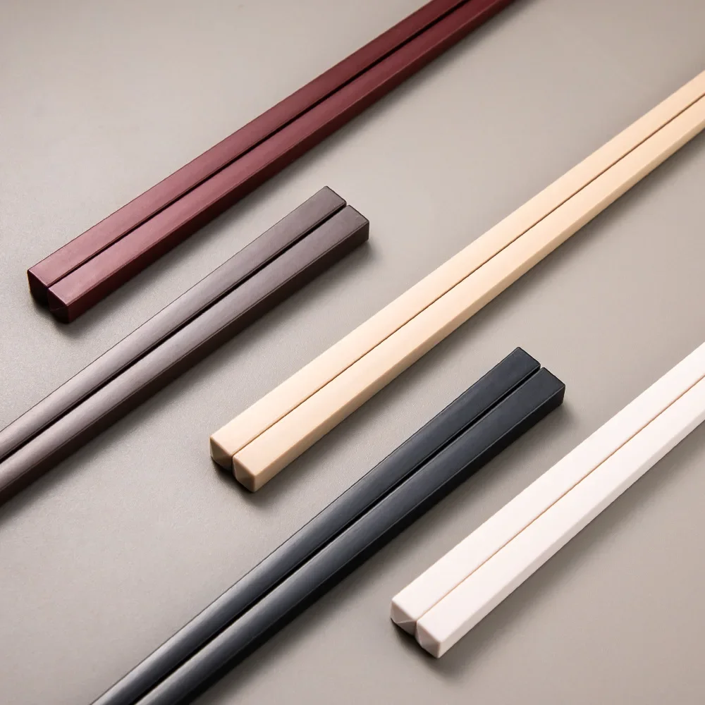 1pair High Quality Alloy Chopsticks Chinese Chopstick Reusable Tableware 5 Colors Korean Japanese Kitchen Supplies