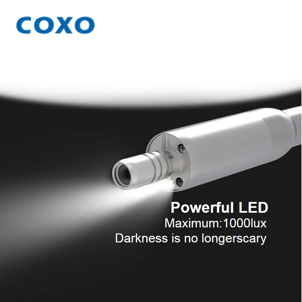 COXO C-PUMA มอเตอร์ไฟฟ้าทันตกรรมพร้อม LED ความเร็ว: 2000-40,000 rpm จับคู่กับด้ามจับ 1:5