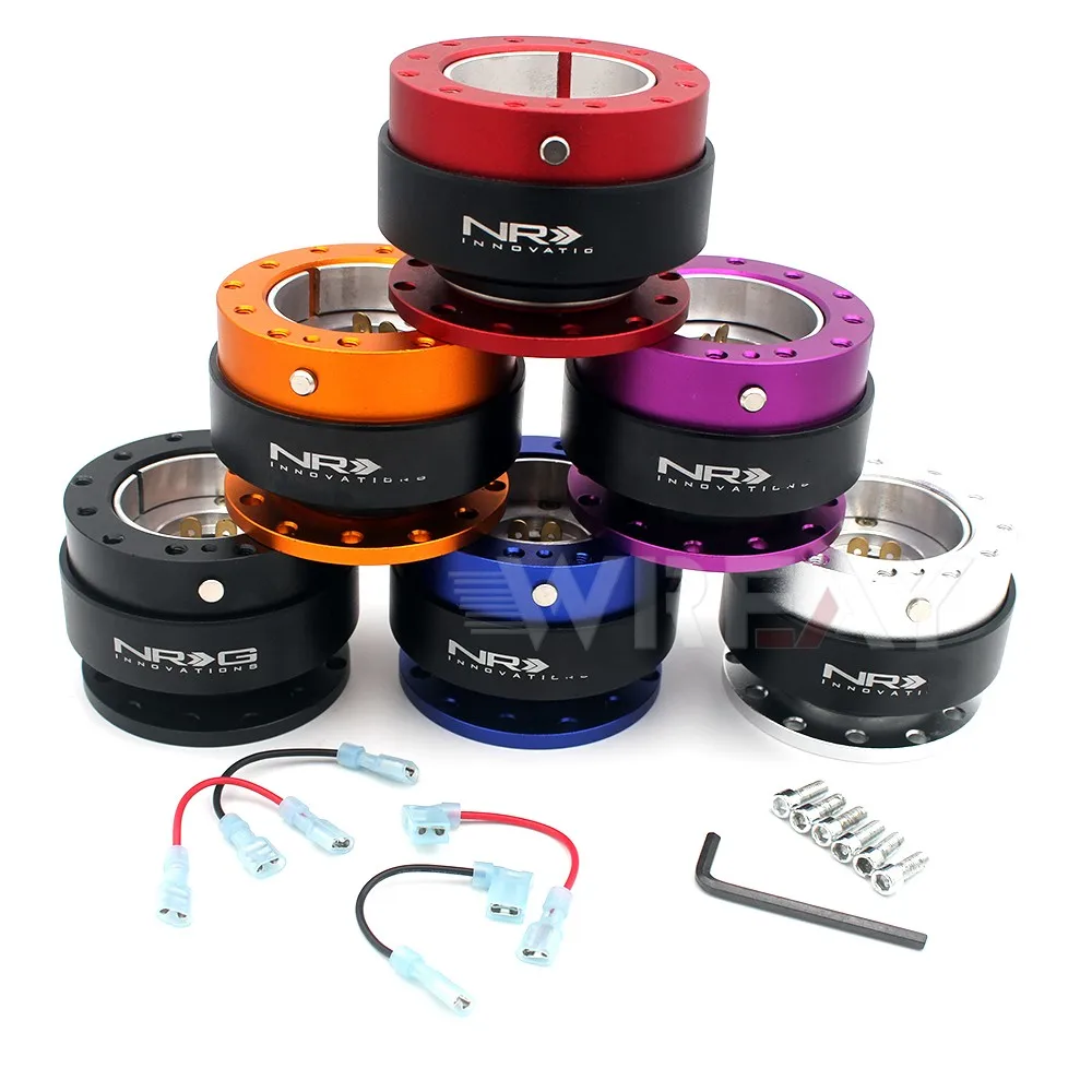 

Car Steering Wheel Quick Release Hub Adapter Snap Off Boss Kit JDM Racing Sport 6+4 bead PCD 70mm/74mm