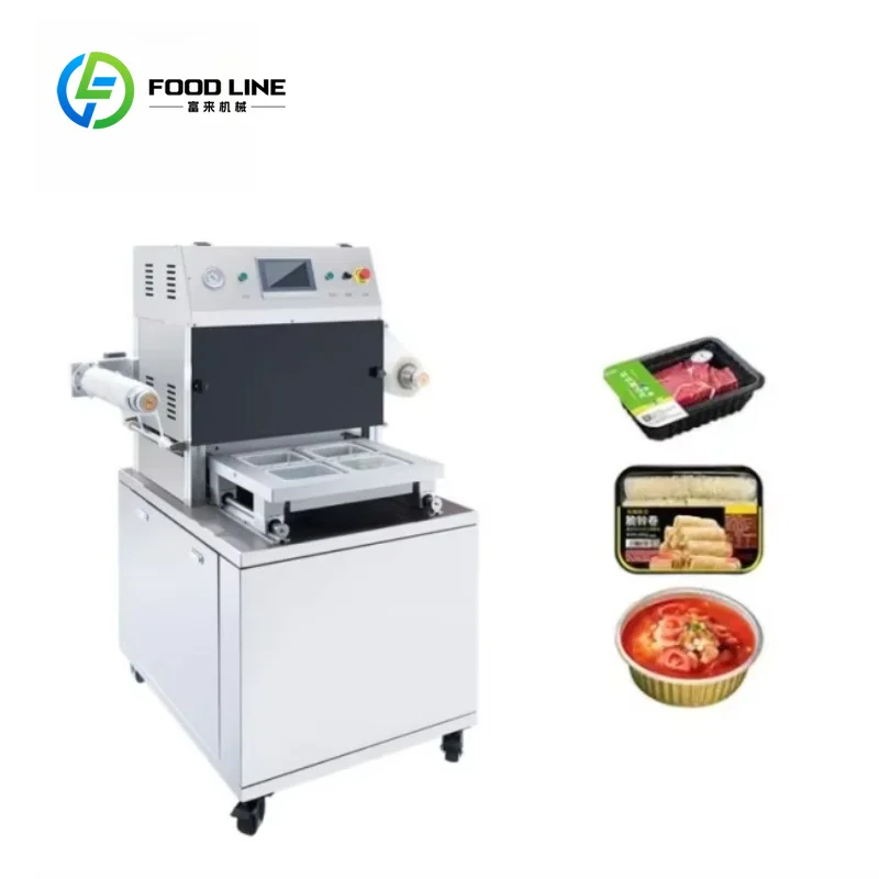 Vertical Pneumatic Automatic Case Packaging Machine Modified Atmosphere Heat Sealing Energy Saving Commercial Packing Equipment