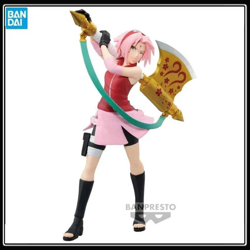 In Stock BB Original Naruto Haruno Sakura Top 99 Shippuden Anime Action Figurine PVC Model Banpresto Birthday Gift Xiao Ying