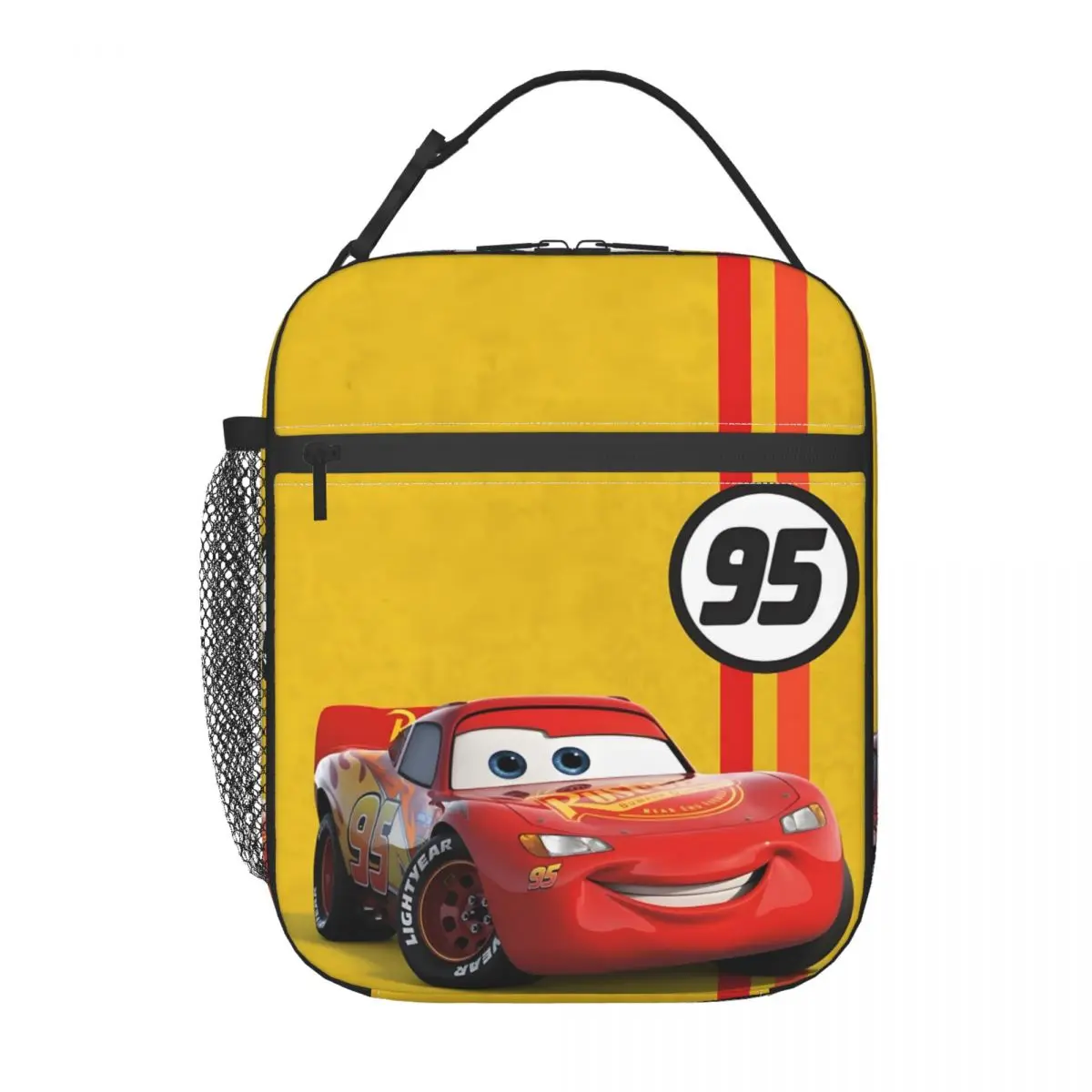 

Пользовательский многоразовый ланч-бокс Lightning McQueen Go 95, водонепроницаемый термохолодильник, изолированная сумка для обеда, офисная работа