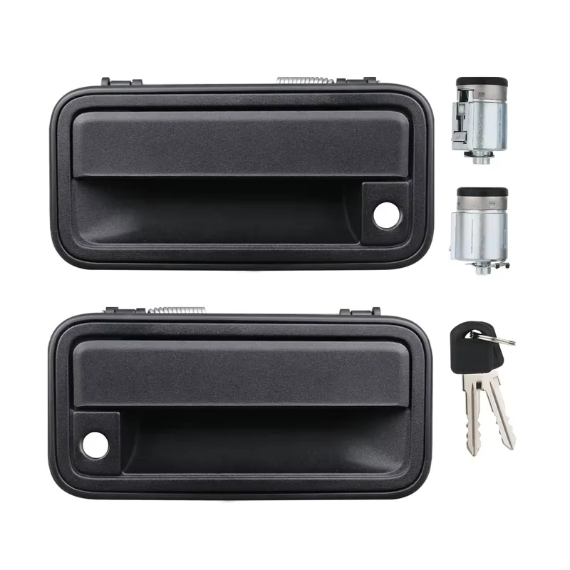 All Metal Exterior Door Handles w/Lock Cylinders  Keys Compatible for Chevy Tahoe Suburban C/K1500 C/K2500 C/K3500