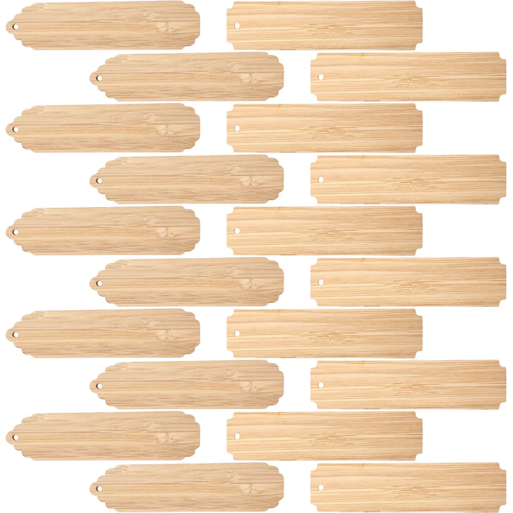 

20Pcs DIY Wooden Blank Bookmarks Rectangle Unfinished Wood Bookmarks for Painting Students Reading Markers Cute Wood Book Tags