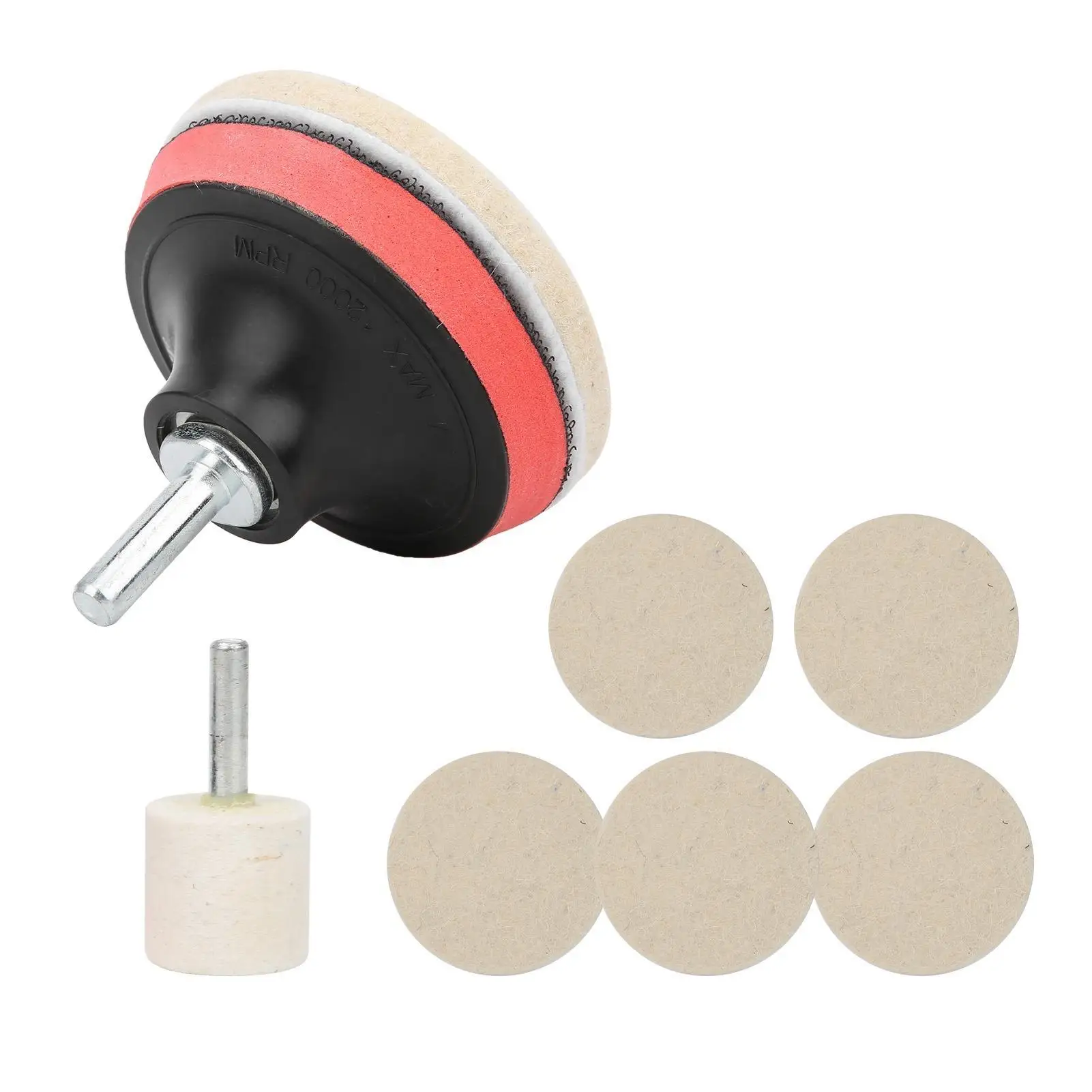 100g Cerium Oxide Glass Scratch Remover Kit for Car Windscreen - Polishing Pad and Wheels Set Included