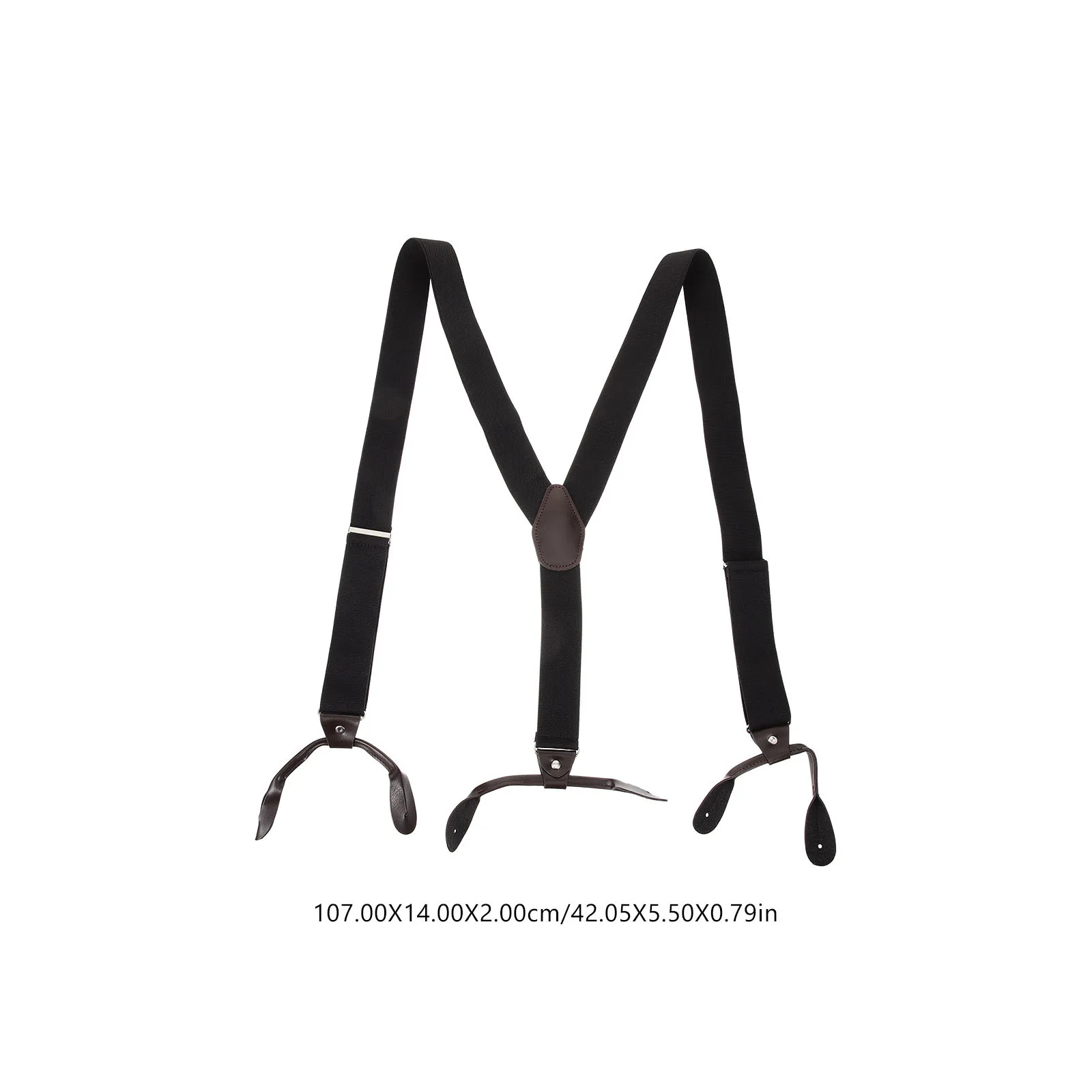 

Men'S Braces Adjustable Black Suspenders For Suit Trousers Jeans Wedding Party Mens Suspenders Men Black Braces For Trousers