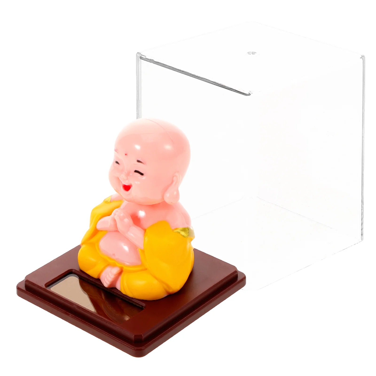 

Small Monk Statue for Car and Home Elegant Mindfulness Decor Versatile Use As Car Accessory and Home Ornament Calming Presence