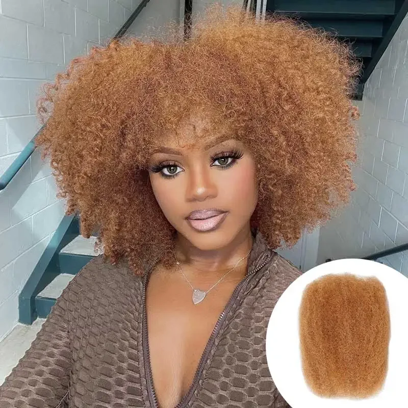 Brasileiro afro kinky em massa cabelo humano para trança pacote de cabelo remy elegante remy cabelo em massa sem fixação peruano qvr afro kinky