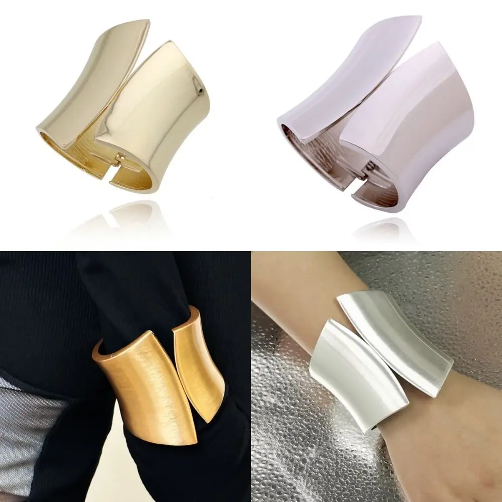 Pulsera pesada gruesa exagerada de moda, pulsera abierta ancha Irregular de Metal, bisutería gótica, brazalete Punk de moda, regalos de joyería