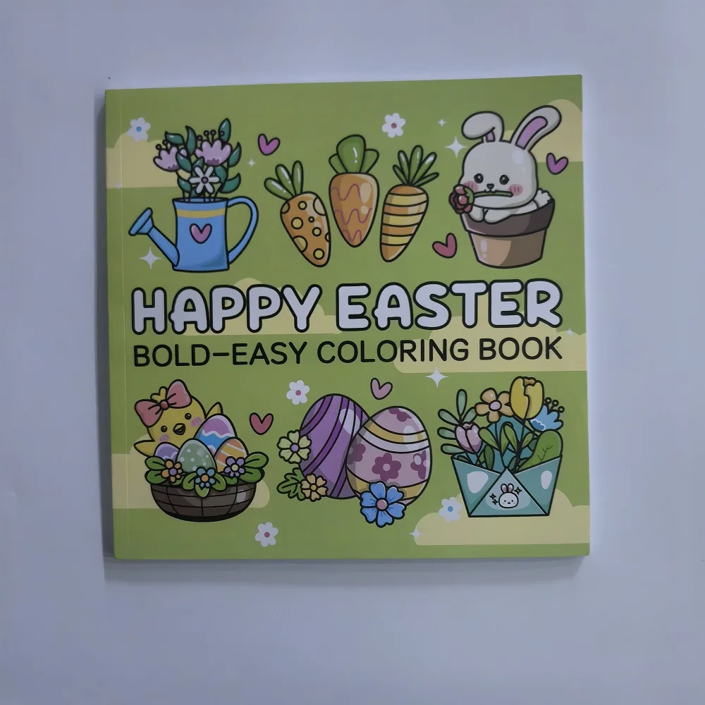 Buku Mewarnai Selamat Paskah untuk Dewasa - Pola Musim Semi yang Berani & Mudah, Hadiah Terapi Seni Santai untuk Pesta Paskah, Ulang Tahun