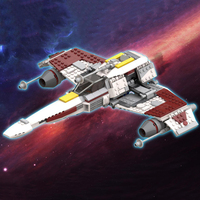 NEW 564CS Famous star battle Movie MOC E-Wing space fighter model DIY creative ideas Child Toy Birthday Gift Christmas Blocks