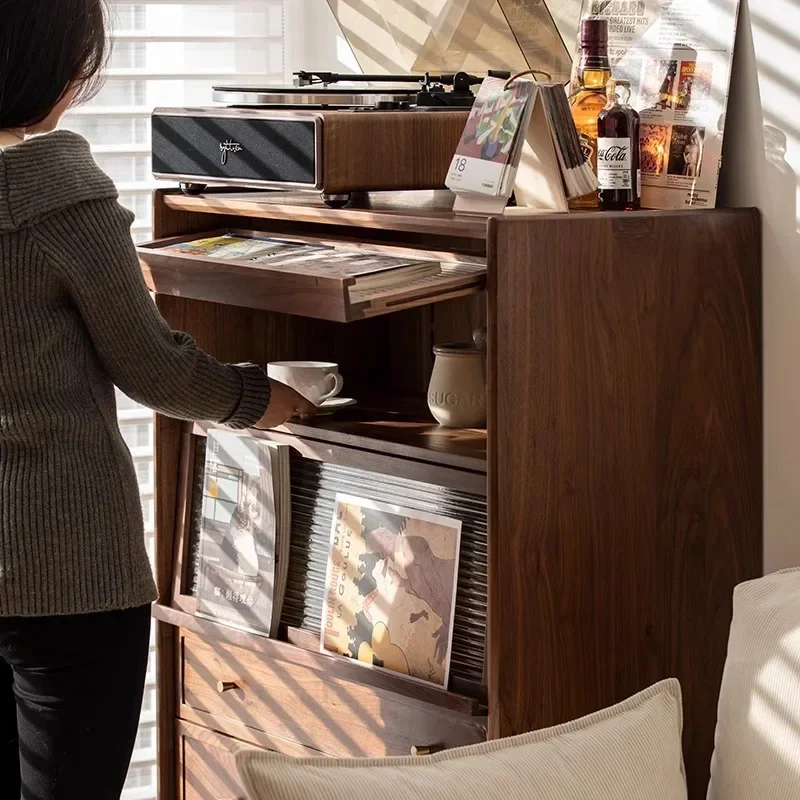 

Nordic living room sofa side cabinet locker solid wood kitchen storage cupboard storage