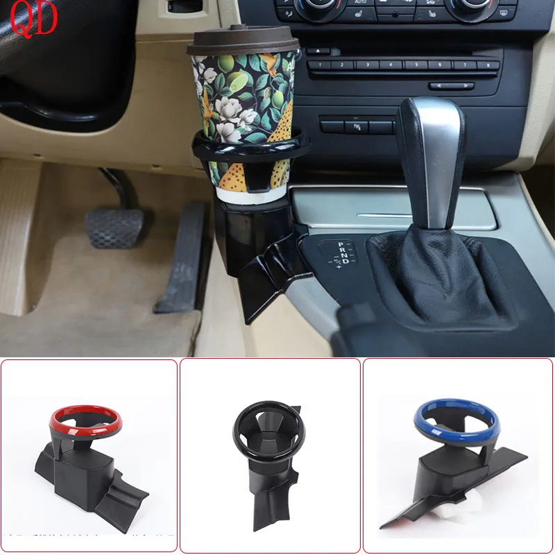

For BMW 3 Series E90 E91 E92 E93 2005-2012 ABS Black car central control gear side water cup holder Car modification accessories