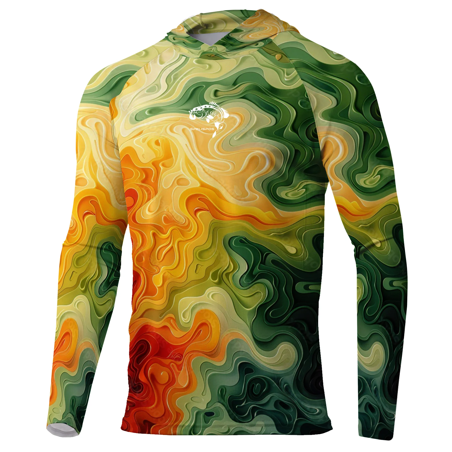

Men Fishing Hooded Shirts Long Sleeve Breathable Jersey Sun Protection Angling Clothing Camisa De Pesca Outdoor Fish SweatShirts