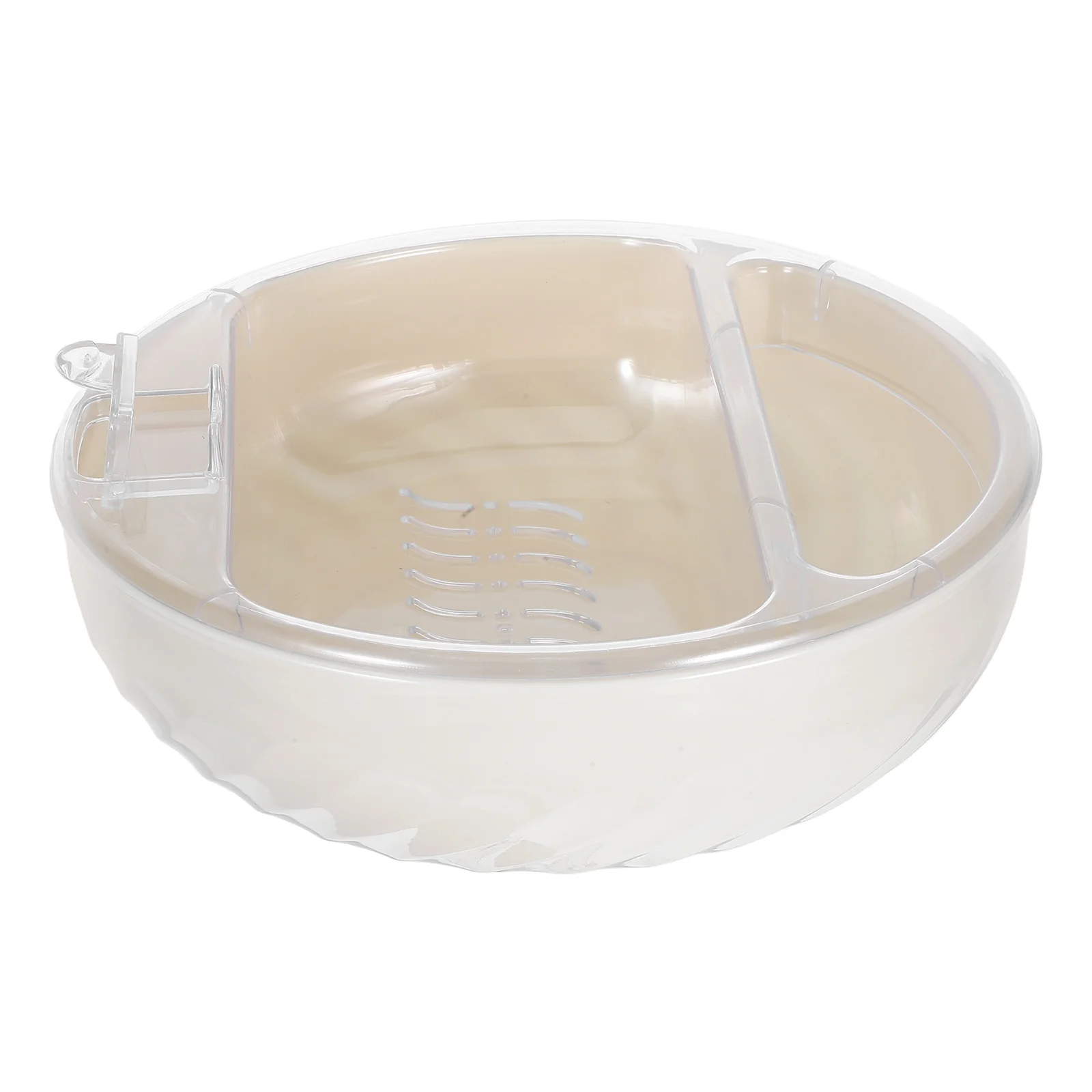 

Double Layer Fruit Bowl Phone Holder Space-Saving Kitchen Snack Organizer Dry Fruits Nuts Tray Storage Container Drainer Tiered