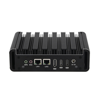 Fanless Intel N100 Mini PC DDR4 MSATA/M.2 NVMe/2.5 inch SATA 2x Gigabit Ethernet 2x DB9 RS232 2x HDMI2.0 DP WiFi Windows Linux