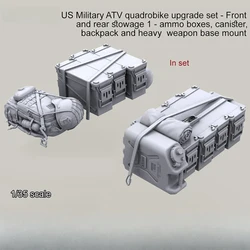 1/35 Resin  unpainted model Kit, US Army ATV quadricycle equipment accessories, unassembled and unpainted GK,825R