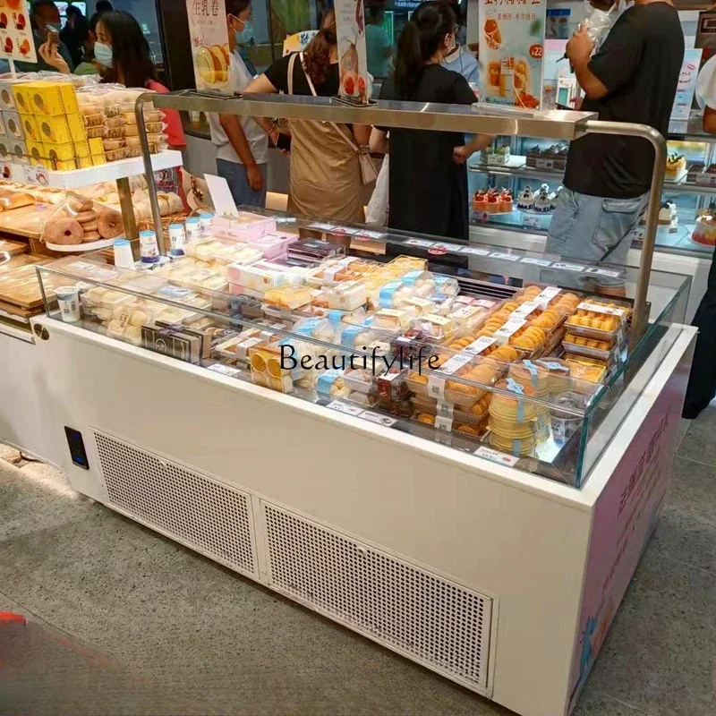 Open sandwich cabinet Horizontal cake display cabinet Shou spray Refrigerated and fresh