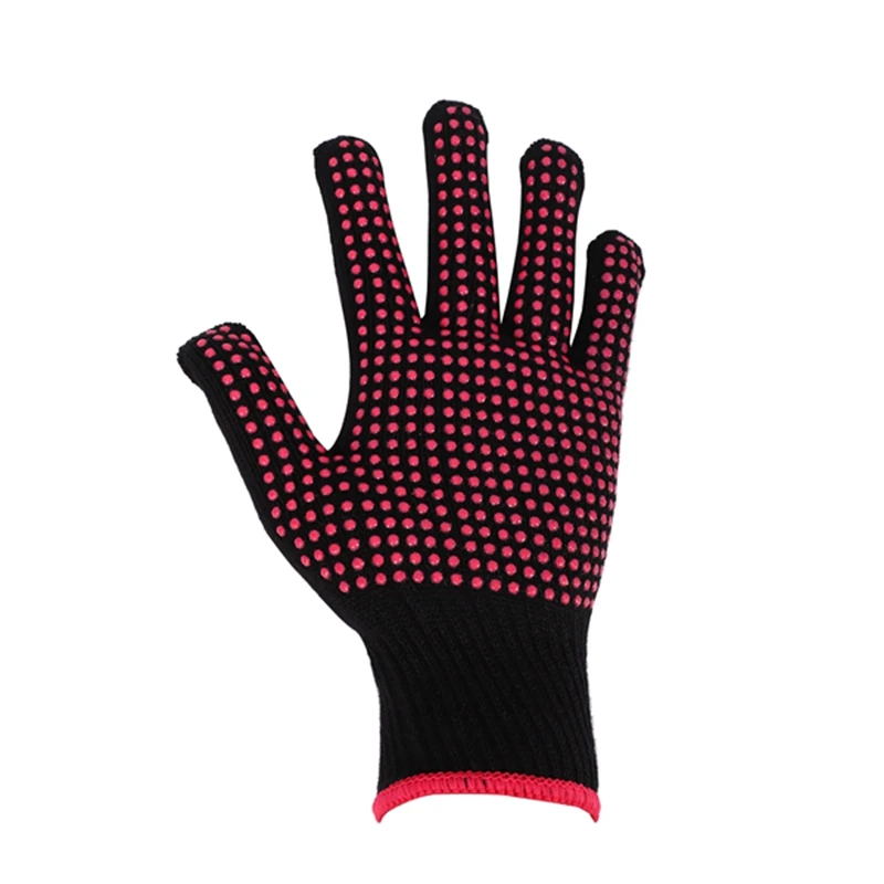 على الوجهين مكواة فرد الشعر الشباك تونغ تصفيف الشعر مقاومة للحرارة قفازات الاصبع أدوات صالون الشعر قفازات الشواء في الهواء الطلق