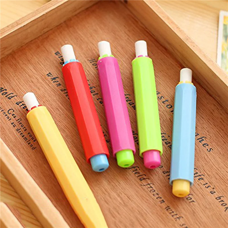 HJ-15X Chalk Holder Case Cover For Plastic School Adjustable Replacement Chalk Cover Color Random