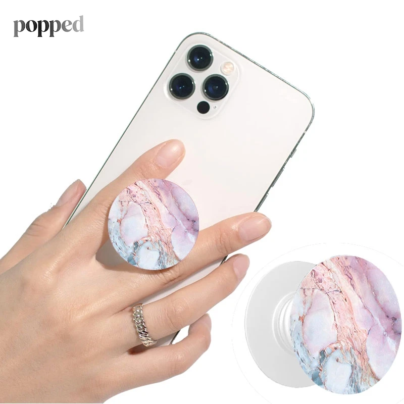 Popped Phone Socket Tok Finger Ring Phone Holder Stand For IPhone Samsung Xiaomi Support Cellphone Griptok Folding Bracket