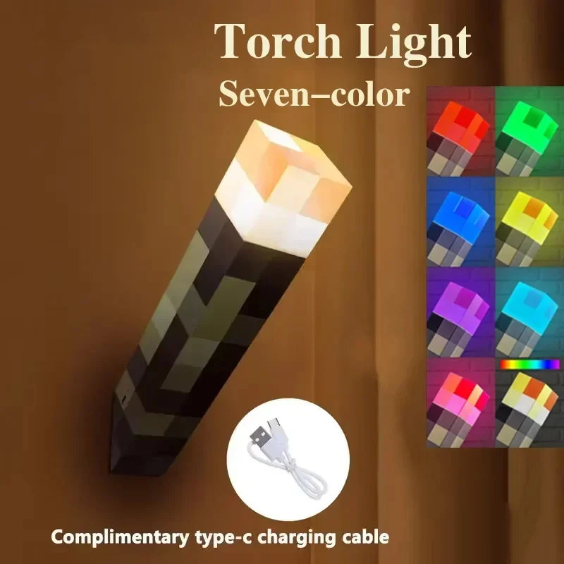Lanterna de LED para Jogos, Brinquedo, Lâmpada Noturna, Merchandising de Jogos, Modelo de Lanterna MC, Luz Decorativa Ambiente, Presentes de Aniversário