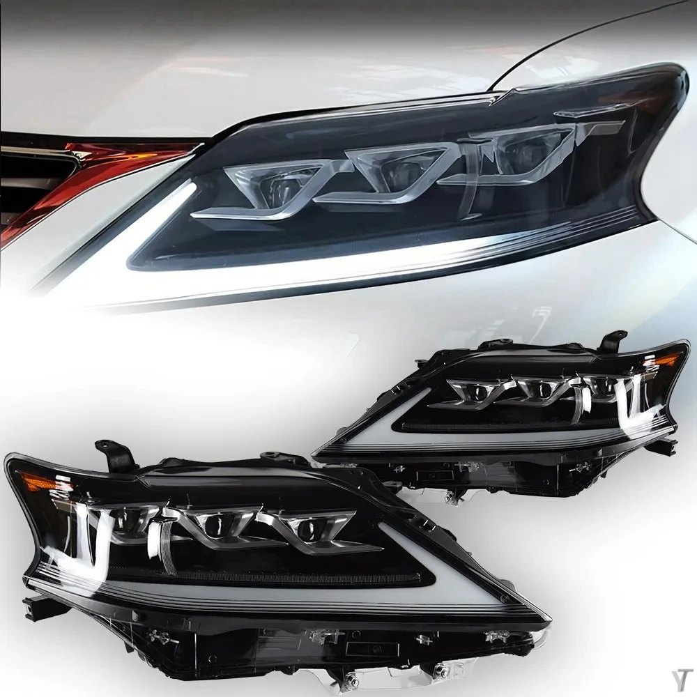 AKD Head Lamp for Lexus RX270 Headlights 2009-2015 RX350 450H LED Headlight RX330 RX400 DRL Signal Projector Auto Accessories