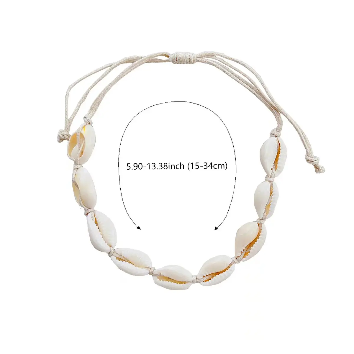 Seashell anklets women's rope braided beach beach resort Bohemian style accessories accessories ornaments