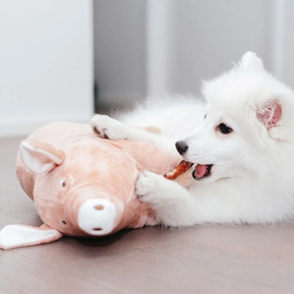 

2 шт. милых плюшевых игрушек-поросят из ПП-хлопка, мягкие игрушки для питомцев, для щенков, для декора спальни, подарок для детей и животных