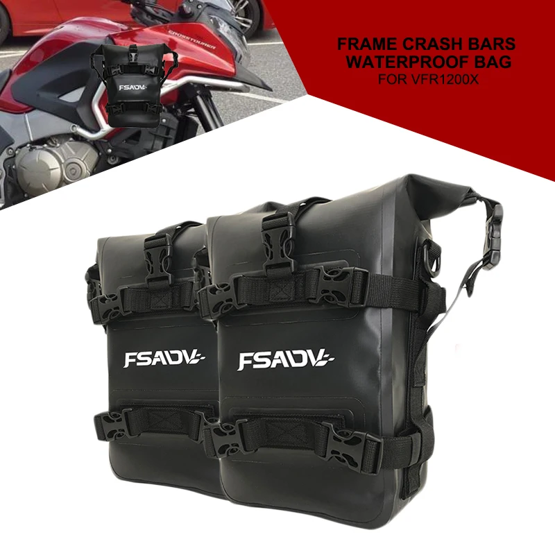 

Fit For Honda CROSSTOURER / Crosstourer VFR1200X Motorcycle Frame Crash Bars Waterproof Bag Repair Tool Placement Bag