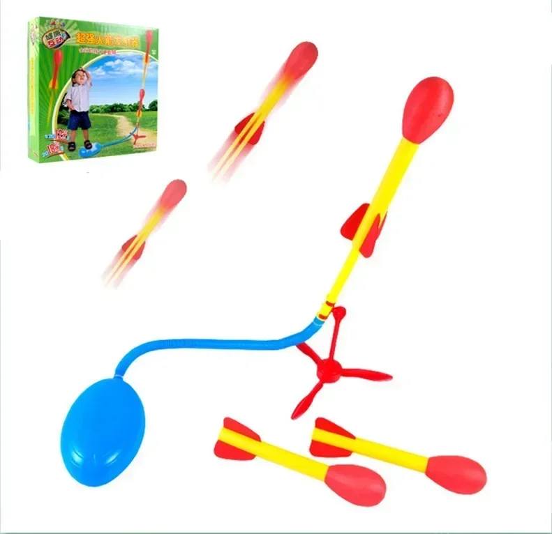 El más nuevo juego divertido al aire libre Ultra Stomp Rocket, juguete de seguridad voladora, juguetes interactivos para niños, los mejores entusiastas del espacio, regalo de cumpleaños