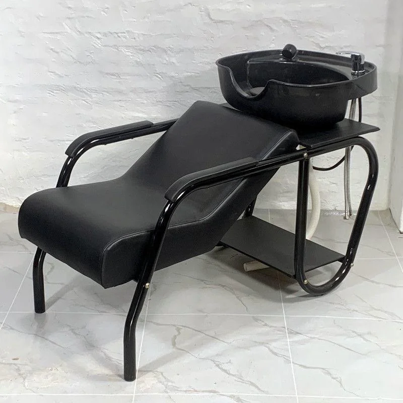 Wholesale Hot Sale Salon Backwash Modern Styling Shampoo Chair Commercial Barber Shop Salon Chair With Sink