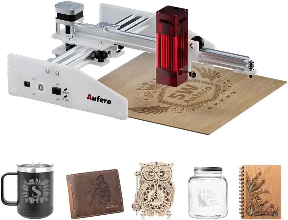 

Aufero Laser 1 Laser Engraver, 5W Diode Short Focus Engraver, Engraving Machine For Wood/Leather, 7.1X7.Inch