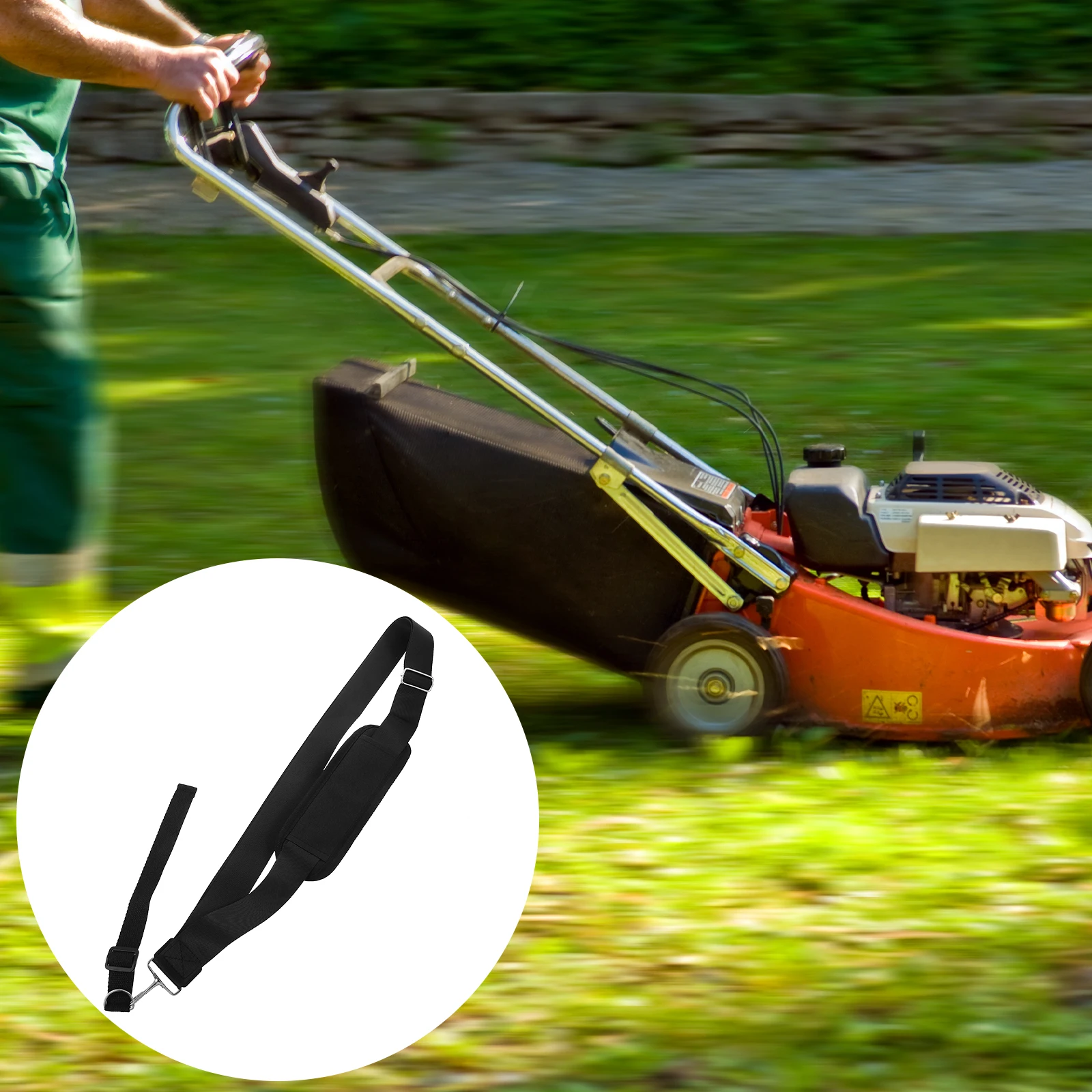 

Lawn Mower Strap Adjustable Carrying Belt Trimmer Shoulder Grass Sponge Straps Weed Home Supplies Gardening Tools Polyester