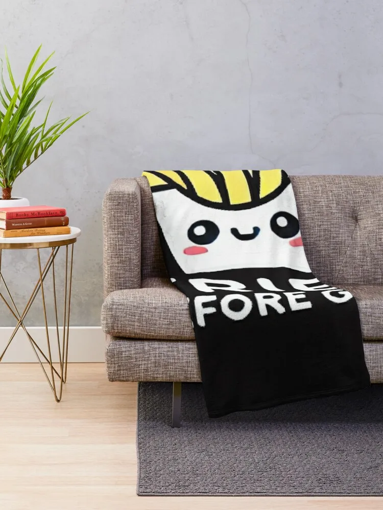 Cute Kawaii Fries Food Foodie Snack Pun Punny T-Shirt Throw Blanket Luxury Brand Quilt Polar Blankets